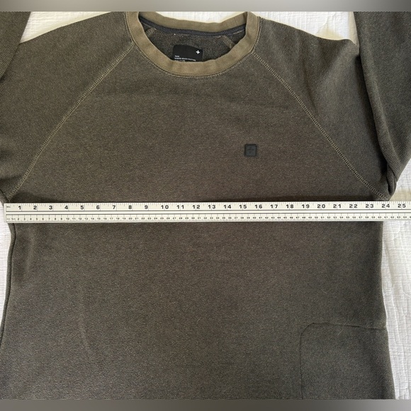 Tavik Modern Beach Culture Crewneck Sweatshirt XL Olive Green Cotton Blend - Picture 9 of 10